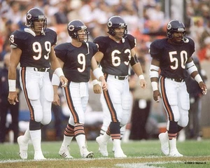 Dan Hampton McMahon Hilgenberg Singletary 1988 CHICAGO BEARS FOTO 8X10 - Foto 1 di 1