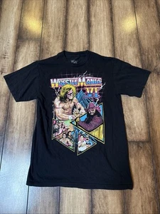 Camiseta Wrestlemania VI Pequeña Negra SS WWF WWE Lucha Macho Hombre Ult Guerrero - Imagen 1 de 3