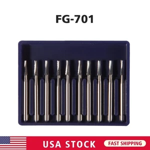 Taladro dental de carburo de tungsteno Bur FG tipo redondo para pieza de mano alta FG-701 en EE. UU. - Imagen 1 de 16