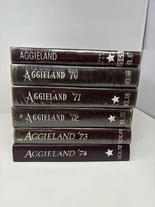 Texas A&M University "Aggieland"  1969-1974 Yearbook Aggies Volumes 67-72 - Picture 1 of 4