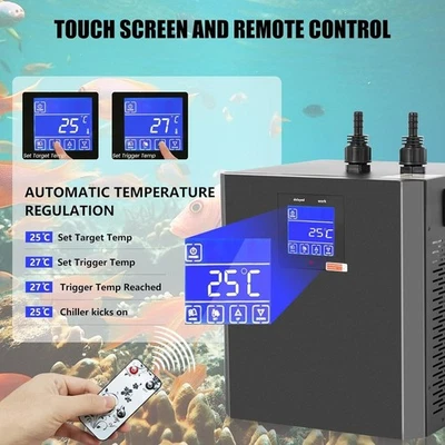 Enfriador de acuario de 79 galones, enfriador de 1/3 HP, enfriamiento ultra silencioso de ahorro de energía Foto 1 de 4