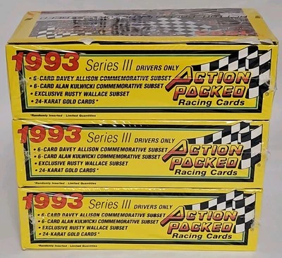 1993 Action Packed Series 3 Vintage Racing Cards Factory Sealed Box, 3 New boxes - Image 1 of 4