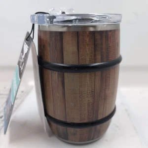 Orca Whiskey Oak Grain Barrel 12oz Edelstahl Tumbler Travel Cup Becher - Bild 1 von 7