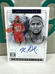 2018-19 Panini Impeccable KEYON DOOLING Auto Immortal Ink /99 - Bild 1 von 4