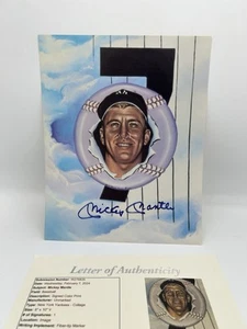 Mickey Mantle Signed Autographed 8x10 Photo With JSA FULL LETTER OF AUTHENTICITY - Picture 1 of 3
