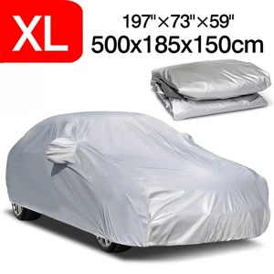XL Full Car Cover Waterproof Indoor Outdoor Dust UV Protection For Sedan Coupe - Picture 1 of 14