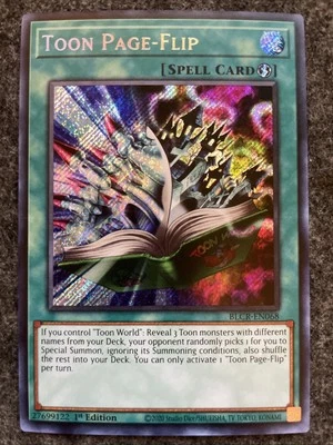 Toon Page-Flip - BLCR-EN068 - Secret Rare - 1st Edition - NM - Image 1 of 2