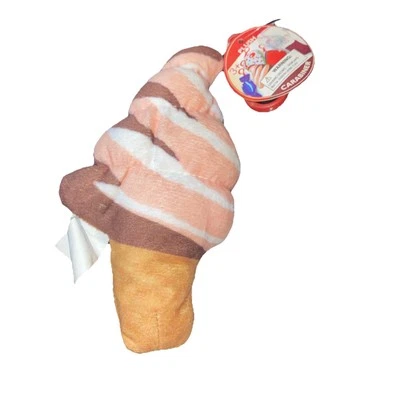 New Ice Cream Cone Plush Hang Decoration Small Icecream Cake Stuffed Desert Soft - Image 1 of 4