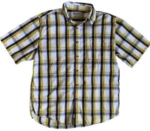 Camicia uomo Carhartt manica corta con bottoni taglia large vestibilità rilassata a quadri - Foto 1 di 10