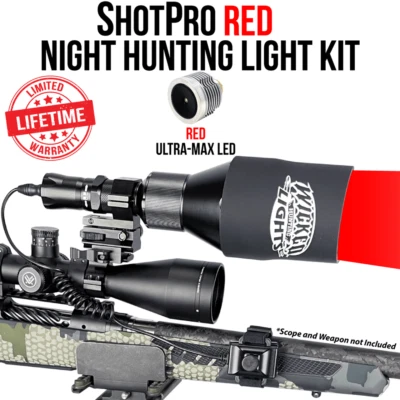 Wicked Lights ShotPro™ Night Hunting Light Kit w/ Red LED for Predator & Coyote
