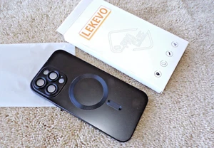 LEKEVO Black Case for iPhone 14 Pro Max with Camera Lens Protector @b10 - Picture 1 of 6
