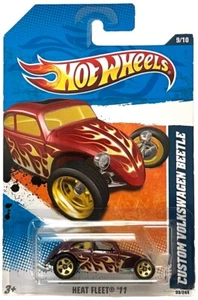 HOT WHEELS CUSTOM VOLKSWAGEN BEETLE HEAT FLEET 2011 - Picture 1 of 2