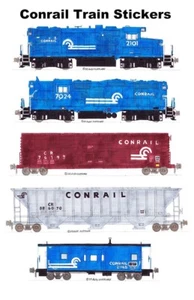 Conrail Local Train 5 einzelne Aufkleber Andy Fletcher - Bild 1 von 1
