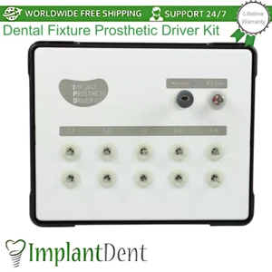 Kit de atornillador protésico accesorio dental L-23,5 mm, 30,0 mm acero inoxidable odontología - Imagen 1 de 7