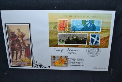 GB first day cover 2006 Celebrating Scotland signed by Kaye Adams - Image 1 of 4