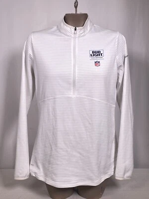 BUD LIGHT Nike Golf Dri-Fit Blanco Twist Media Cremallera Pullover Chaqueta Para Mujer GRANDE Foto 1 de 4