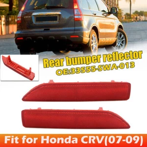 1 par de luces traseras reflectoras de parachoques trasero para Honda CRV CR-V 2007 2008 2009 2X - Imagen 1 de 7