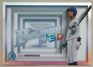 2022 Bowman in 3-D! Julio Rodriguez #B3D-16 Seattle Mariners - Bild 1 von 2