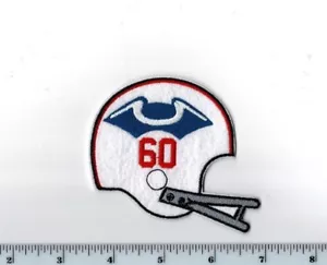 New England Patriots 1960 Rückstoßhelm Patch AFL Logo 3 1/2"" breit x 3"" hoch - Bild 1 von 1