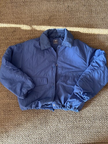 Giacca Free People Movement FP Off the Bleachers Coaches Super Sonic Blu NUOVA XS