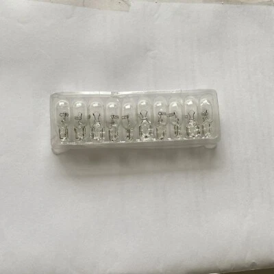 WIKO  259 MINI LIGHT BULB T3 1/4 WEDGE BASE CLEAR LAMP AUTO PINBALL T3.25 10bulb - Image 1 of 4