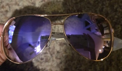 Michael Kors Chelsea Rose Gold Purple Mirror Sunglasses MK5004 - Image 1 of 4