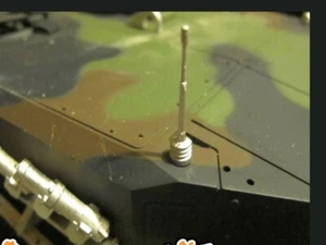 HL Bundeswehr Leopard 2A6 Antenne Metall Kit RC Panzer Deko Zubehör 1/16 - Bild 1 von 1