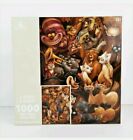Disney Cats and Dogs Two-Sided Jigsaw Puzzle 1000 Pieces Aristocats Pluto Stitch