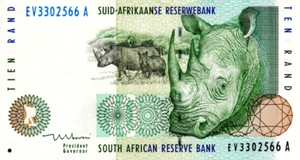 South Africa 10 Rand ND(1999) XF Banknote P-123b Prefix EV Mboweni Sig. - Picture 1 of 2