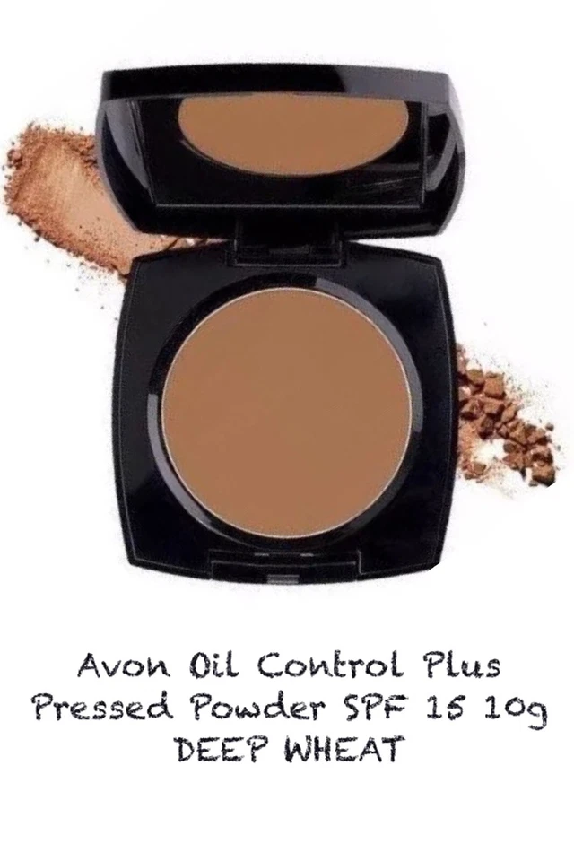 Avon True Color oil control Plus Pressed Powder SPF 15 BRAND NEW- DEEP WHEAT - Image 1 of 1