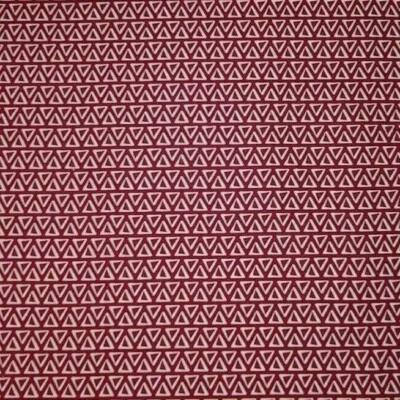 Triangles BURGUNDY Cotton Fabric Slight Defect 10 YDS LOT Free Ship - Image 1 of 4