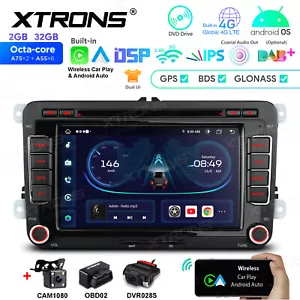 8-Core Android 32GB Car GPS Stereo DVD Radio For VW Jetta Golf Passat EOS Amarok - Picture 1 of 19