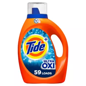 Tide Plus Ultra Oxi HE Compatible Liquid Laundry Detergent Soap - Picture 1 of 16