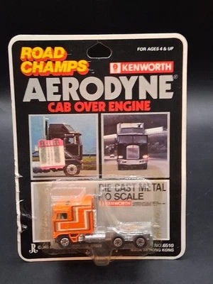 De colección 1981 Road Champs Kenworth Aerodyne COE Die Cast Metal Sin usar, en caja - bronceado/naranja 2 Foto 1 de 4