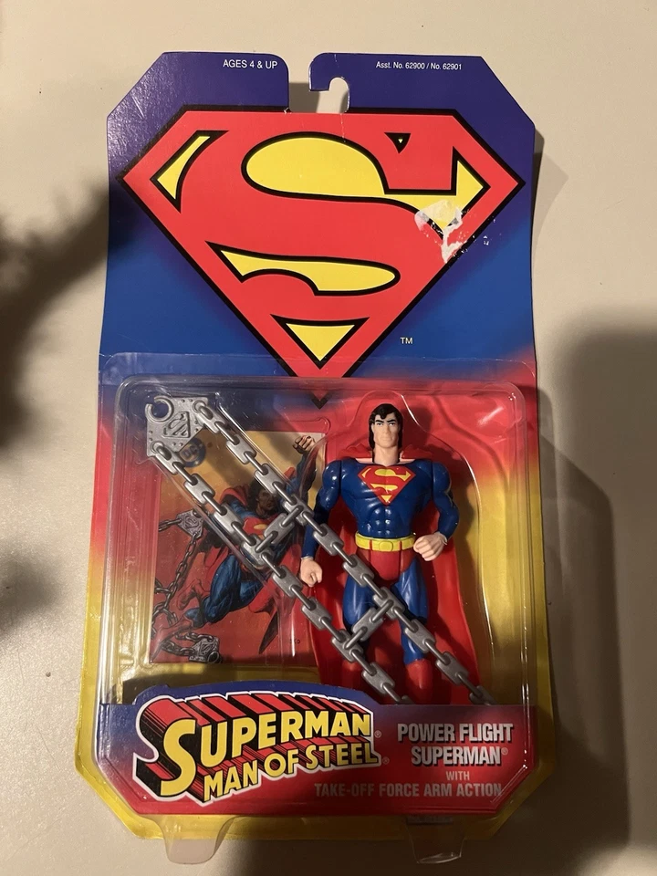 Kenner Power Flight 超人雕像 带起飞力臂动作 全新 — 第 1/1 张图片