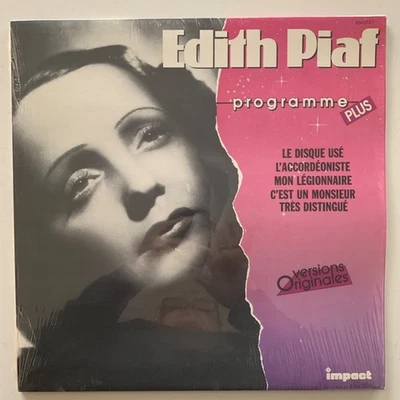 Edith Piaf – Programme Plus - 1985 Vinyl LP - Near Mint (NM/NM) - 8240731 IMPACT - Image 1 of 4