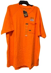 T-shirt Ariat Work Rebar poche coton pré-rétréci XL manches courtes neuf avec étiquettes - Photo 1/3