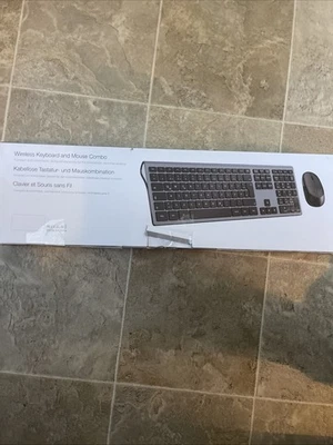 VBESTLIFE Wireless Keyboard and Mouse Combo, Full-Sized 2.4 GHz USB Receiver - Image 1 of 2