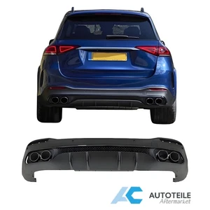 Heckdiffusor Auspuffblende passt für Mercedes GLE W167 GLS X167 mit 53 AMG Line - Bild 1 von 4
