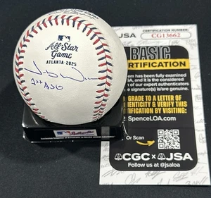 Jacob Wilson Firmado 2025 Juego de Estrellas Béisbol Autografiado Atletismo Certificado de Autenticidad JSA - Imagen 1 de 2