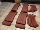 BMW E28 528i 535i 535is SPORT SEAT/REAR SEAT UPHOLSTERY KIT LEATHER CARMINE NEW