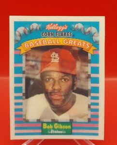1991 Kellogg's Corn Flakes Sportflics 3D Baseball Greats BOB GIBSON #5