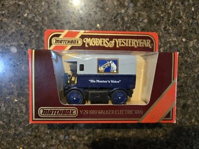 Matchbox modelos de antaño Y29 1919 Walker furgoneta eléctrica Foto 1 de 2
