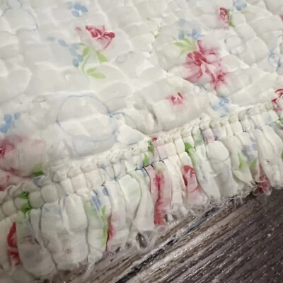 ¿Proyecto de Edredón Rosa Shabby Chic Vintage?  73" x 62"" Foto 1 de 4