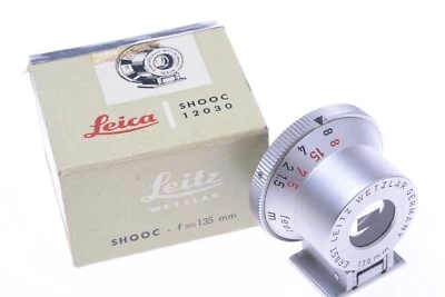 ✅ LEICA 135MM 13.5CM LENS VIEW FRAME FINDER, VIEWER BRIGHT LINE ’SHOOC’ W/ BOX - Image 1 of 4