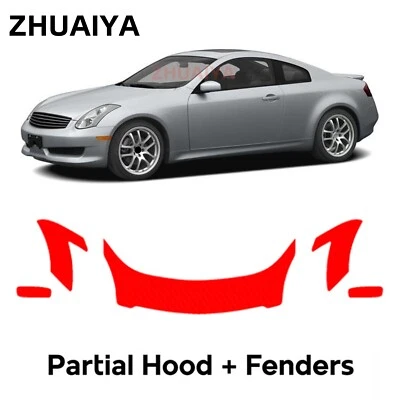 Предварительно нарезанная защитная пленка для капота PPF для Infiniti G35 Coupe 2003-2007 - Изображение 1 из 4