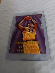 1997-98 Fleer SHAQUILLE O’NEAL Tower Of Power DIE CUT #8 Shaq HOF Card Lakers - Picture 1 of 2