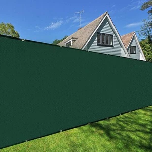 50' Windscreen Heavy Duty Privacy Screen Fence Mesh Shade Net Cover Tarp Fencing - Picture 1 of 26
