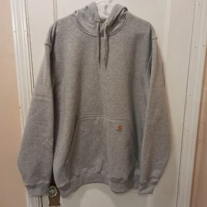 Carhartt Mens Pullover Rain Defender Grey hoodie Size Large  Original fit - Picture 1 of 16