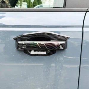 For Ford Bronco 2024 Carbon ABS Car Side Door Handle Bowl Protector Cover Trim8X - Picture 1 of 8